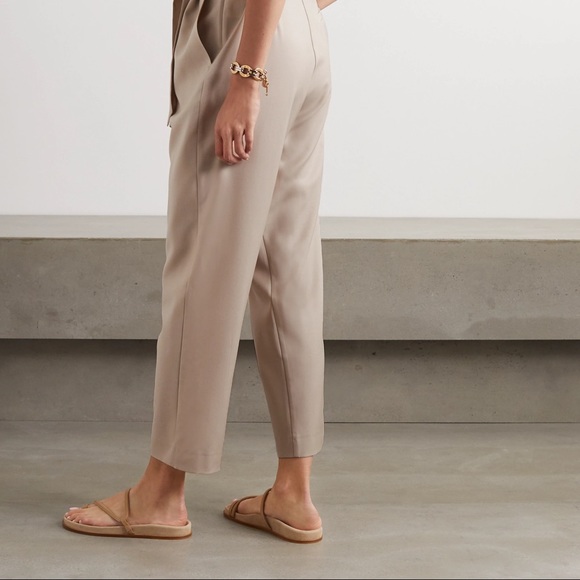 Envelope 1976 Casablanca Jumpsuit Romper Beige Tan Wool Net-A-Porter 38 6 8 S M - Picture 13 of 14